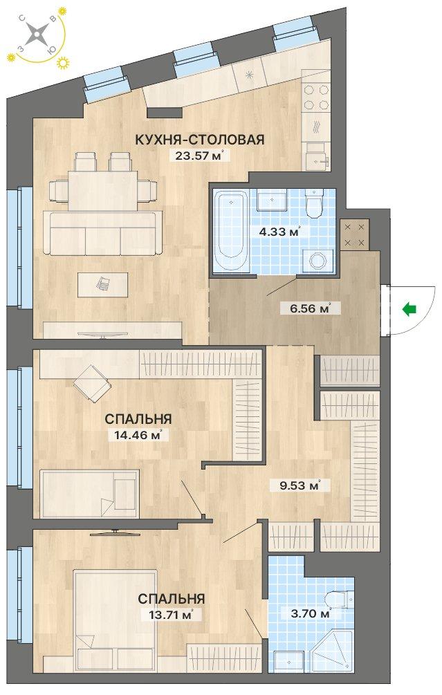 план квартиры.