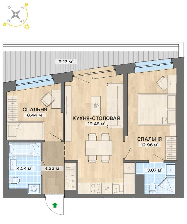 план квартиры.